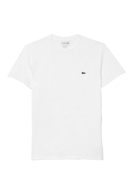 T-shirt Lacoste uomo TH6709001 bianca pima girocollo LACOSTE | T-shirt | TH6709001