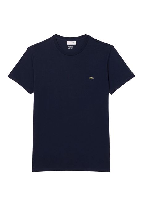 T-shirt Lacoste uomo TH6709166 blu pima girocollo LACOSTE | T-shirt | TH6709166