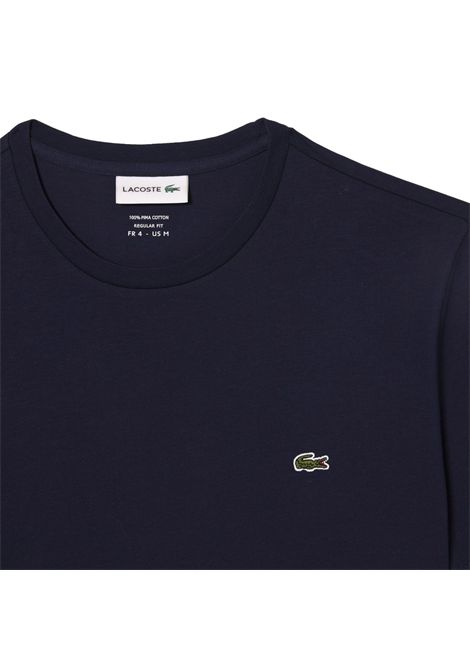 T-shirt Lacoste uomo TH6709166 blu pima girocollo LACOSTE | T-shirt | TH6709166