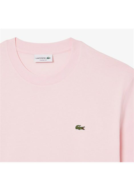 T-shirt Lacoste uomo TH7318 T03 rosa classic fit LACOSTE | T-shirt | TH7318T03