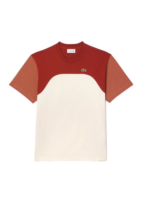 T-shirt Lacoste uomo TH9551 HBI arancio block LACOSTE | T-shirt | TH9551HBI