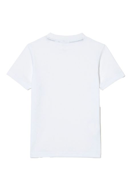 T-shirt Lacoste bambino TJ1122 001 bianca girocollo LACOSTE | T-shirt | TJ1122001