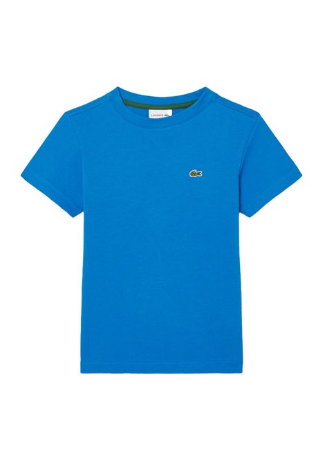 T-shirt Lacoste bambino TJ1122R  3D3 azzurra LACOSTE | T-shirt | TJ1122R3D3