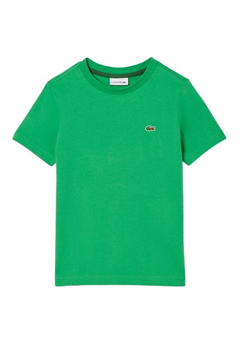 T-shirt Lacoste bambino TJ1122R SIW verde girocollo LACOSTE | T-shirt | TJ1122RSIW