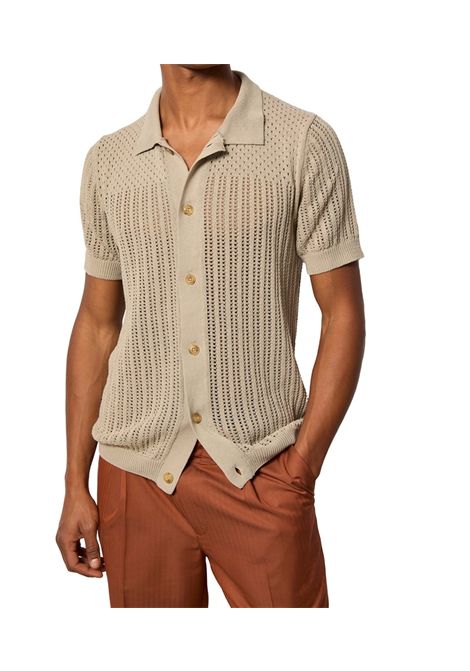 Polo LBM 1911 uomo 5906163763  beige trasforata con bottoni L.B.M. 1911 | Polo | 5906163763