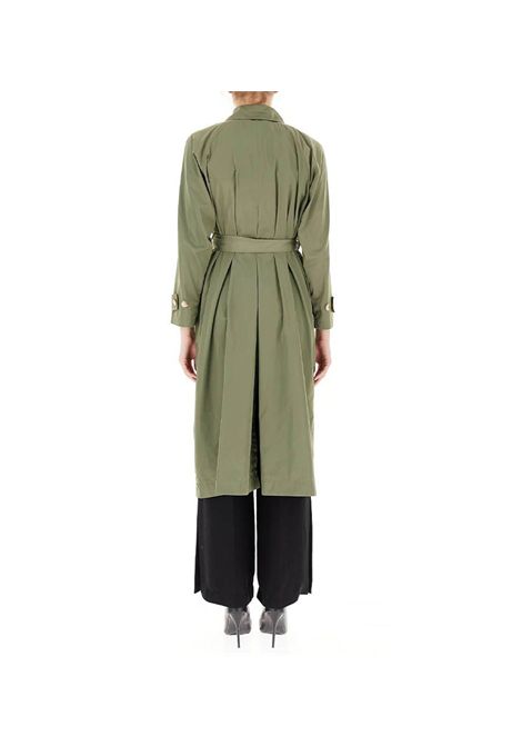 Trench Pennyblack donna Vadier 2511021033200 Verde maniche lunghe cintura in vita PENNYBLACK | Trench | 2511021033200002