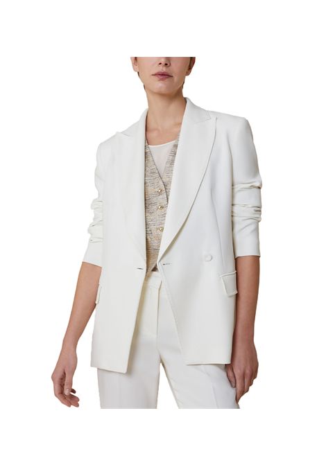 Blazer Pennyblack donna Result 2511041112200 Bianco poliestere revers tasche PENNYBLACK | Blazer | 2511041112200001