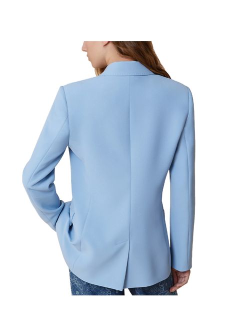 Blazer Pennyblack donna Result 2511041112200 Celeste poliestere asimmetrica revers tasche PENNYBLACK | Blazer | 2511041112200004