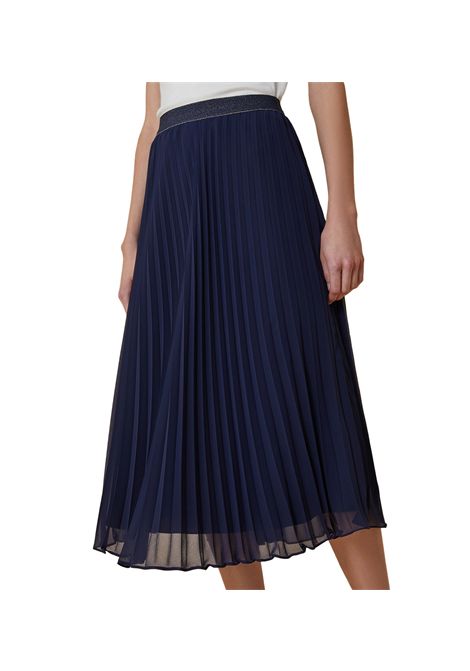 Gonna Pennyblack donna Facile 25111010082200 Blu plissè georgette lurex PENNYBLACK | Gonne | 25111010082200008