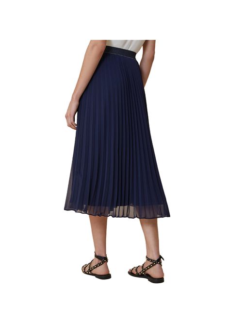 Gonna Pennyblack donna Facile 25111010082200 Blu plissè georgette lurex PENNYBLACK | Gonne | 25111010082200008