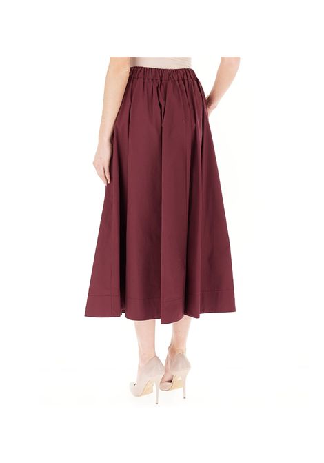 Gonna Pennyblack donna Gronda 2511101018200 Bordeaux midi regular fit PENNYBLACK | Gonne | 2511101018200002