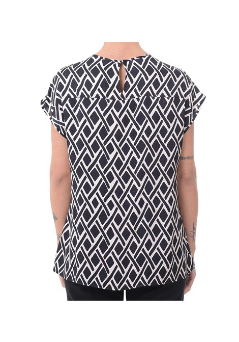 Blusa Pennyblack donna Nelie 2511111123200 Nera/bianca twill fantasia decori diritte PENNYBLACK | Bluse | 2511111123200005