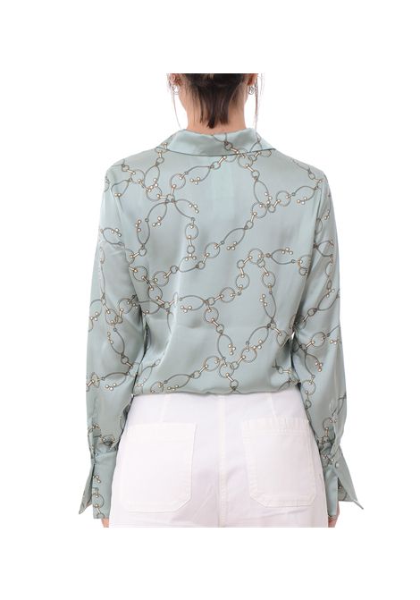 Camicia Pennyblack donna Ritmo 2511111143200 Verde maniche lunghe chiusura bottoni PENNYBLACK | Camicie | 2511111143200003