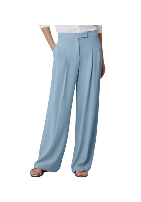 Pantalone Pennyblack donna Navarra 2511131042200 Celeste cady bi stretch pinces tasche PENNYBLACK | 2511131042200004