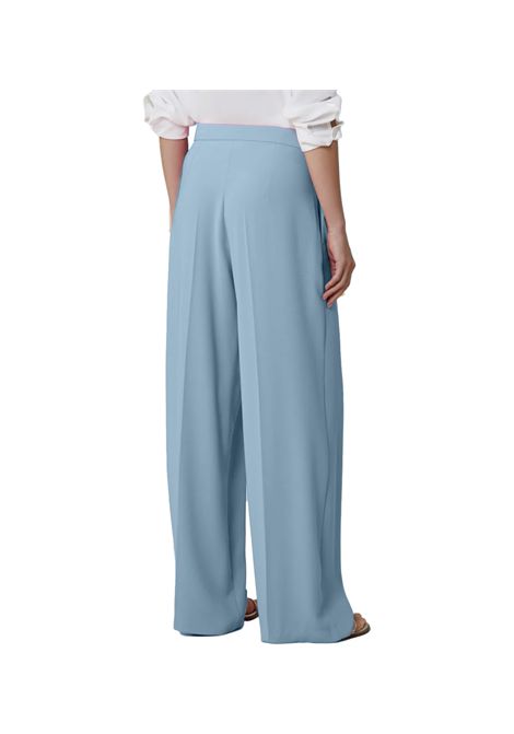 Pantalone Pennyblack donna Navarra 2511131042200 Celeste cady bi stretch pinces tasche PENNYBLACK | Pantaloni | 2511131042200004
