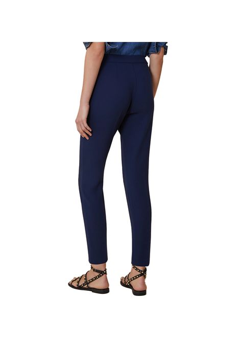 Pantalone Pennyblack donna Cinghia 2511131082200 Blu tinta unita blu cady bi stretch extra slim PENNYBLACK | Pantaloni | 2511131082200005