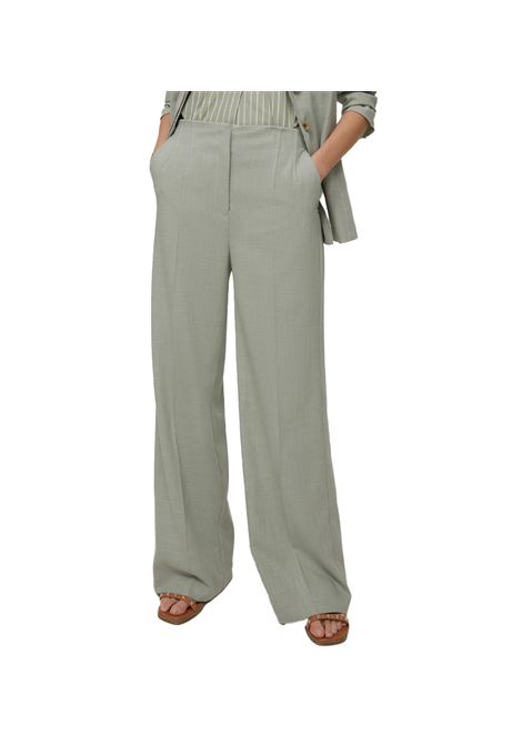 Pantalone Pennyblack donna Procida 2511131083200 Salvia blend viscosa bi stretch chinè pinces PENNYBLACK | 2511131083200003