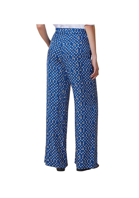 Pantalone Pennyblack donna Mensa 2511131152200 Fantasia twill viscosa vita regolare tasche zip PENNYBLACK | Pantaloni | 2511131152200002