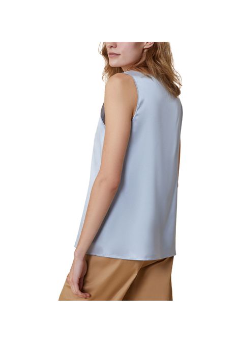 Top Pennyblack donna Panfilo 2511161082200 Celeste seta ampio scollo PENNYBLACK | Top | 2511161082200005