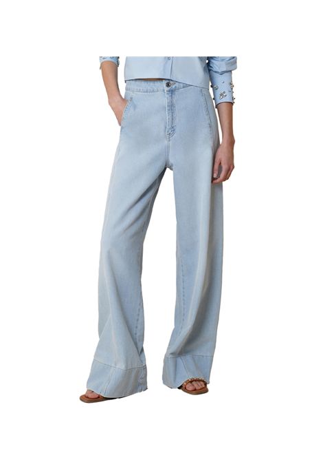 Jeans Pennyblack donna Pbwideleg 2511181103200 Denim cotone tasche orlo zip PENNYBLACK | Jeans | 2511181103200002