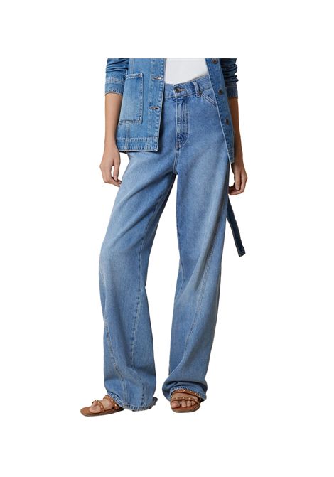 Jeans Pennyblack donna Pbpuddle 2511181113200 Denim cotone vita regolare passanti baschina PENNYBLACK | Jeans | 2511181113200003