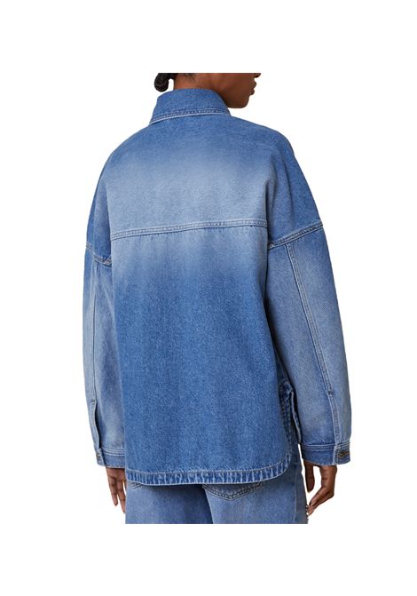 Giacca Pennyblack donna Tenna 2511191017200 Denim strass spalle scese perline PENNYBLACK | Giacche | 2511191017200001
