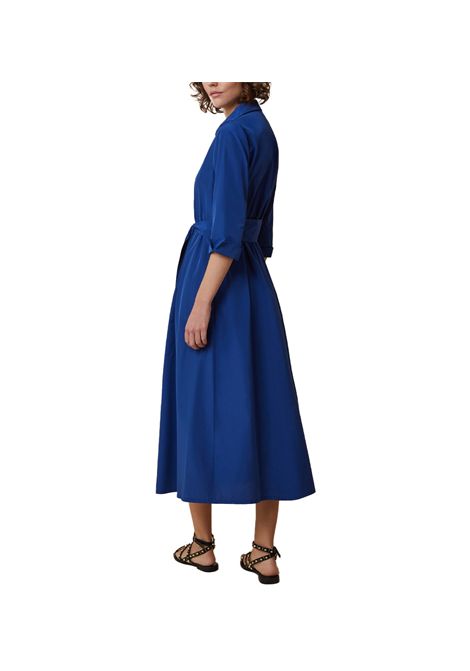 Abito Pennyblack donna Galles 2511221072200 Blu blend di cotone gonna svasata inserto elastico PENNYBLACK | Abiti | 2511221072200009