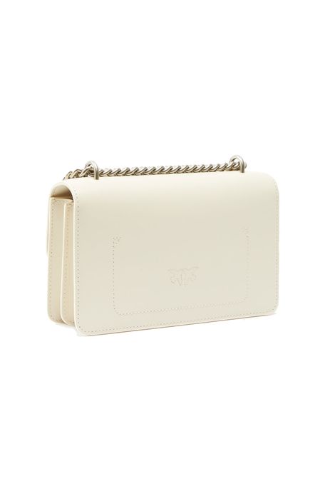 Borsa Pinko donna Mini Love bag One Simply bianca argento logo PINKO | Borse | 100074A0F1Z14O