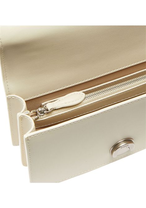 Borsa Pinko donna Mini Love bag One Simply bianca argento logo PINKO | Borse | 100074A0F1Z14O