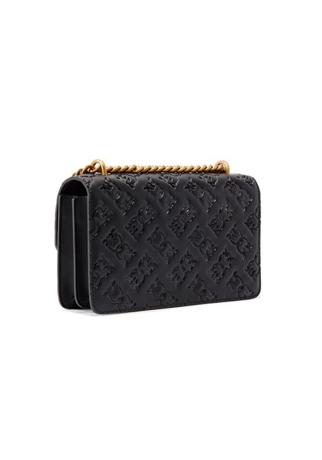 Borsa Pinko Mini Love bag nera oro logo imprimè PINKO | Borse | 100074A1YBZ99Q