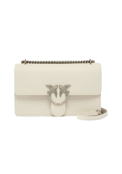Borsa Pinko Classic Love bag one simply bianca argento logo birds PINKO | Borse | 100941A0F1Z14O
