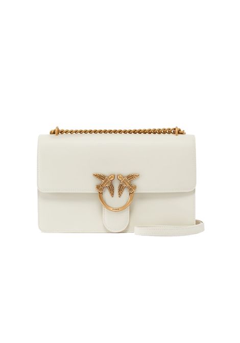 Borsa Pinko Classic Love bag one simply bianca oro logo birds PINKO | Borse | 100941A0F1Z14Q