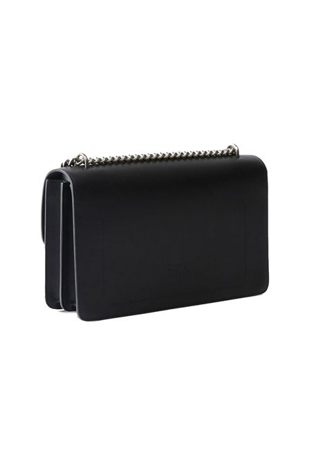 Borsa Pinko Classic Love bag one simply nera argento logo birds PINKO | Borse | 100941A0F1Z99O