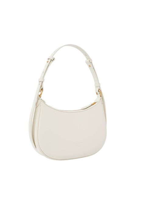 Borsa Pinko mini Love bag half moon simply bianca logo love birds PINKO | Borse | 102790A1YBZ14Q
