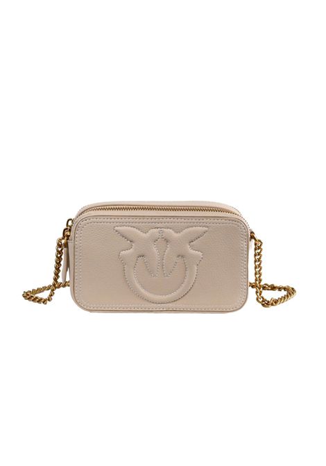 Borsa Pinko donna Carrie Camera Case Mini 103799A1LF Beige pelle tracolla scamosciata PINKO | Borse | 103799A1LFC50Q