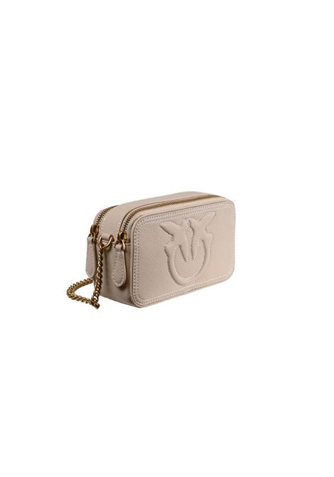 Borsa Pinko donna Carrie Camera Case Mini 103799A1LF Beige pelle tracolla scamosciata PINKO | Borse | 103799A1LFC50Q