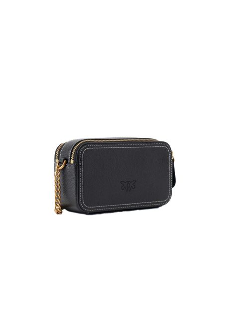 Borsa Pinko donna Carrie Camera Case Mini 103799A1LF Nera pelle tracolla scamosciata catena PINKO | Borse | 103799A1LFZ99Q