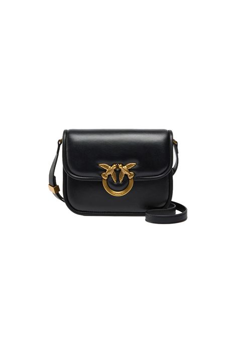 Borsa Pinko donna Love Bag Box 104297A26L Nera pelle tracolla spalla logo fibbia dorato PINKO | Borse | 104297A26LZ99