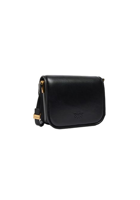 Borsa Pinko donna Love Bag Box 104297A26L Nera pelle tracolla spalla logo fibbia dorato PINKO | Borse | 104297A26LZ99