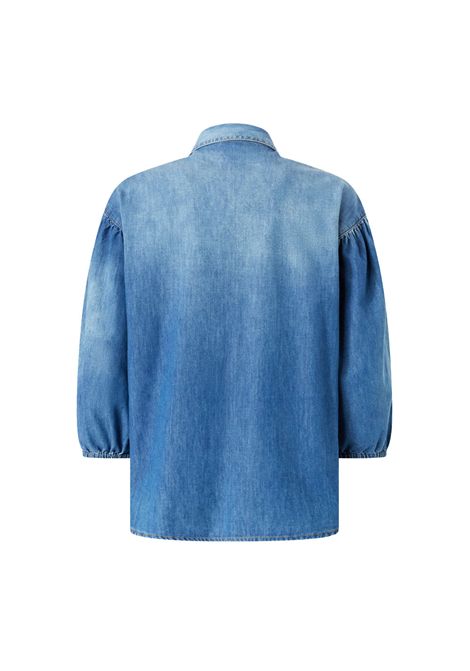 Camicia Pinko donna 104629A2DT Chobe blu denim light tre quarti PINKO | Camicie | 104629A2DTPJO