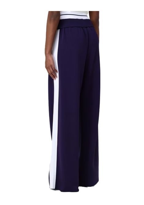 Pantalone Pinko donna Cerro 104739A2FQ Blu fascia elastica tinta unita PINKO | Pantaloni | 104739A2FQEZ1
