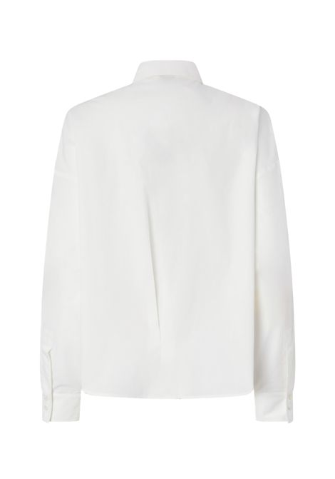 Camicia Pinko Centoundici donna 104915A2H0 bianca ricamo sangallo colletto a punta bottoni PINKO | Camicie | 104915A2H0Z05