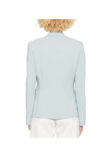 Blazer Pinko donna Gente 104930A213 Celeste monopetto viscosa cady collo a rever patta PINKO | Giacche | 104930A213E28