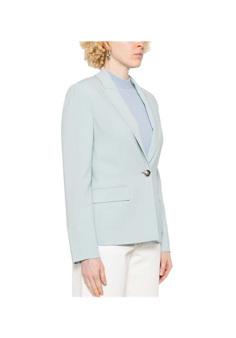 Blazer Pinko donna Gente 104930A213 Celeste monopetto viscosa cady collo a rever patta PINKO | Giacche | 104930A213E28