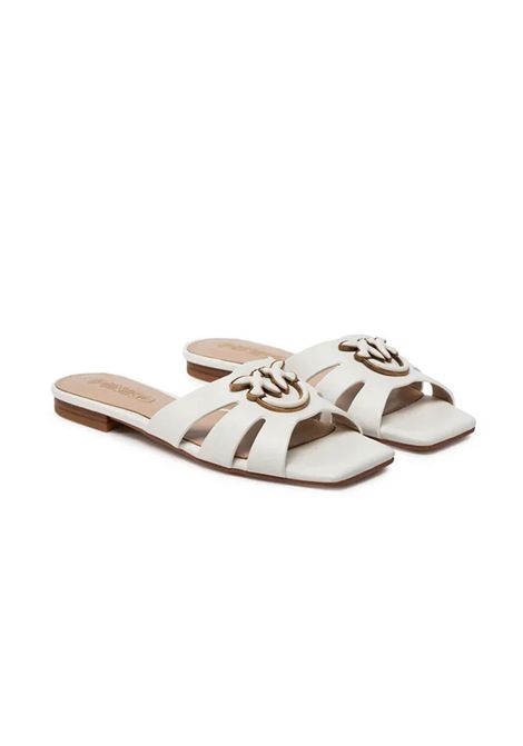 Sandali Pinko donna Marli bianchi SD0313P003 nappa Love Birds PINKO | Sandali | SD0313P003Z12