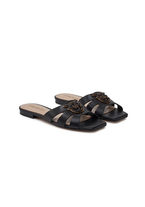 Sandali Pinko donna Marli neri SD0313P003 nappa Love Birds PINKO | Sandali | SD0313P003Z99