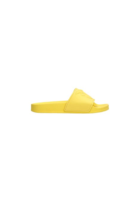 Ciabatte Pinko donna Dilly SS0093E027 Gialle gommate fascia logo rilievo PINKO | Ciabatte | SS0093E027H26