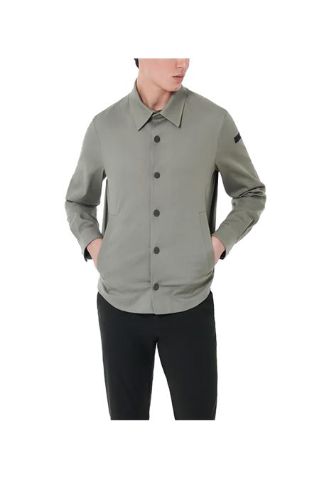 Giubbino Rrd Marina Overshirt uomo 25017 Verde overshirt pinces logo zip cotone RRD | Giubbini | 2501722