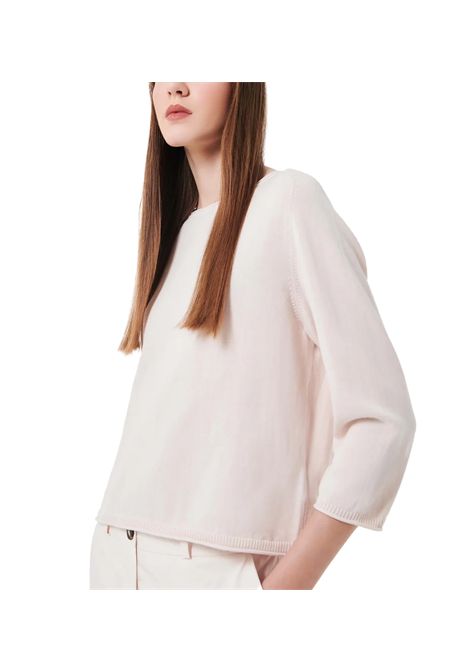 Maglia Rrd Cottonissimo Round Wom Knit donna 25602 Rosa cotone crepe girocollo  RRD | Maglie | 2560241