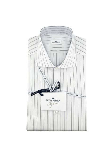 Camicia Sonrisa uomo H1013 bianca classic righe SONRISA | Camicie | H101305
